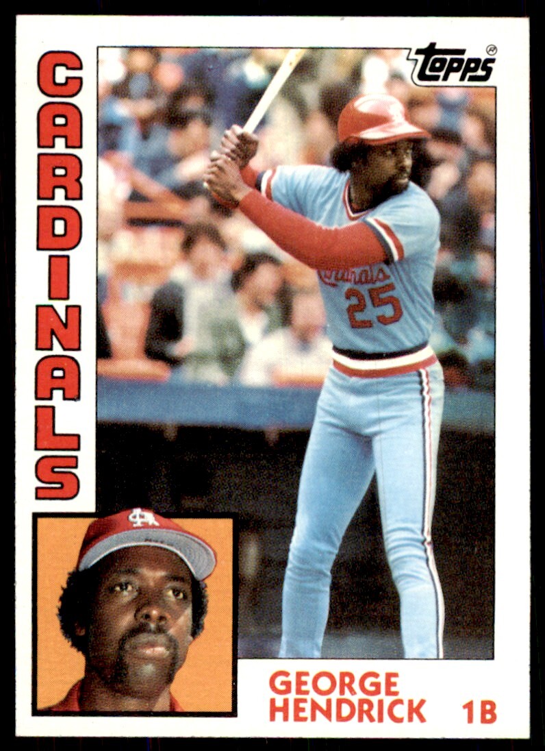 1984 Topps Cards George Hendrick St. Louis Cardinals #540