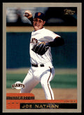 2000 Topps Joe Nathan Baseball Card San Francisco Giants #156