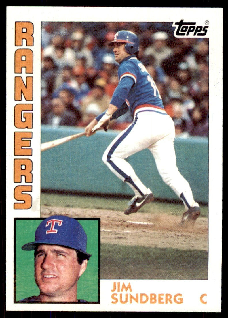 1984 Topps Cards Jim Sundberg c Texas Rangers #779