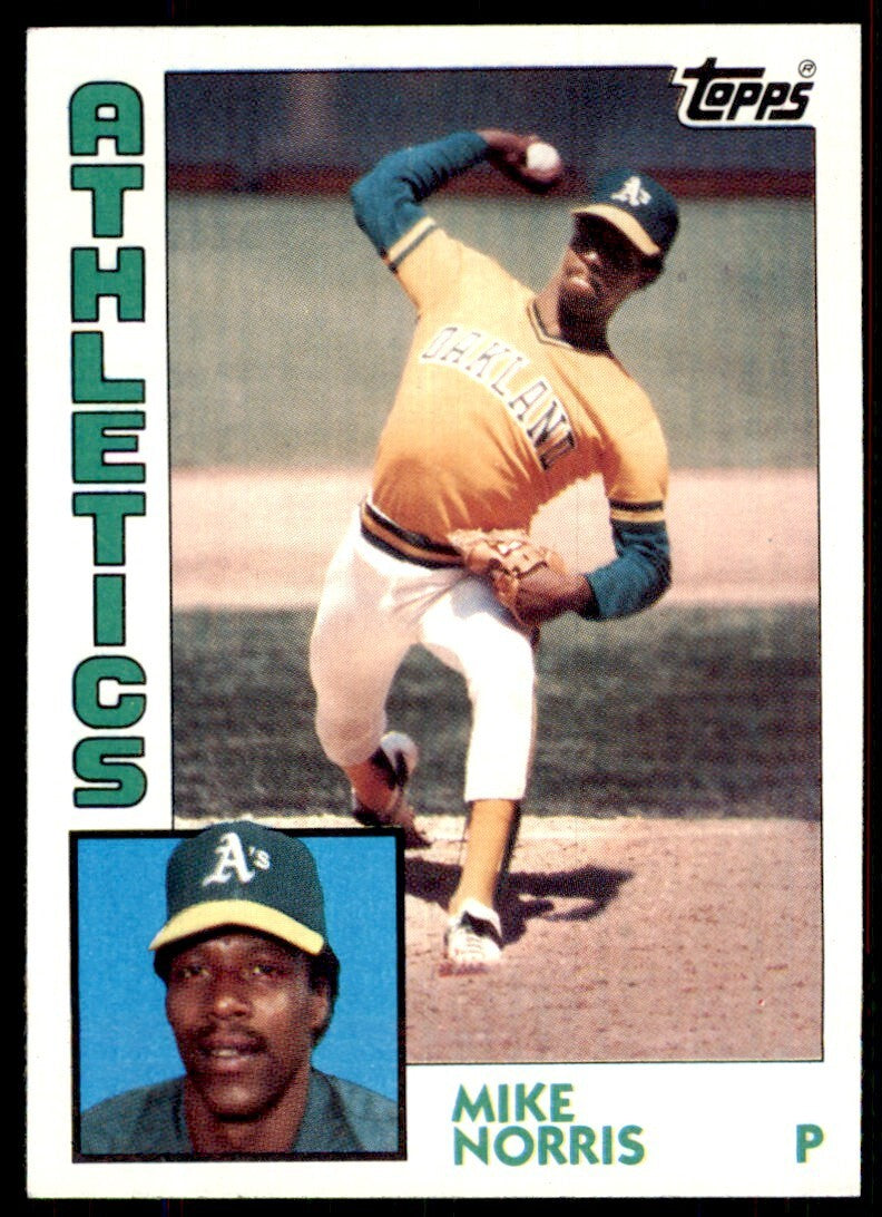 1984 Topps Cards Mike Norris Oakland Athletics #493