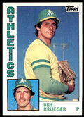 1984 Topps Cards Bill Krueger Rookie p Oakland Athletics #178