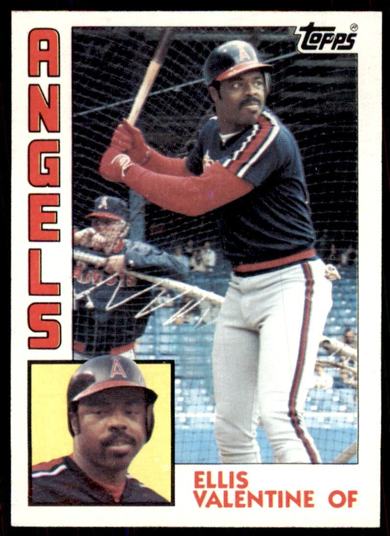 1984 Topps Cards Ellis Valentine of California Angels #236