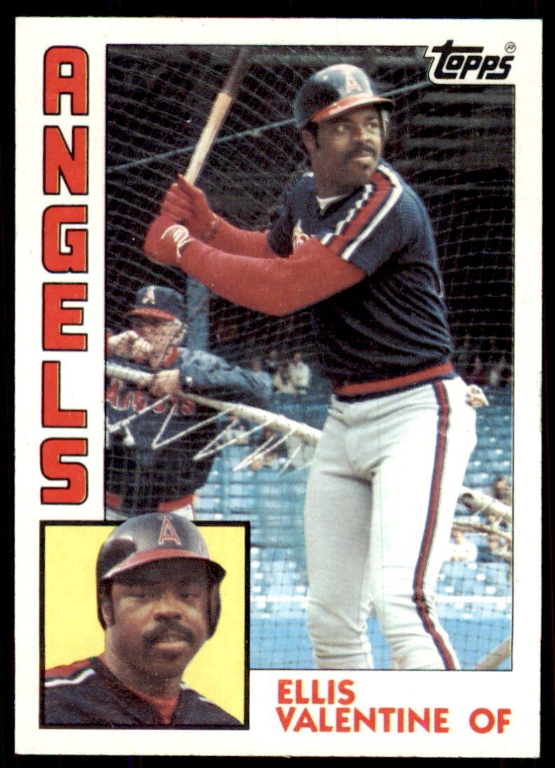 1984 Topps Cards Ellis Valentine California Angels #236