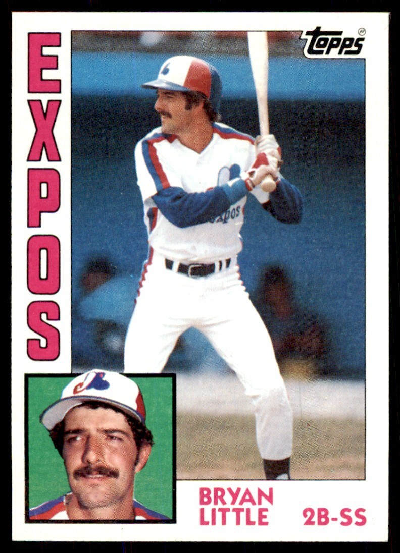 1984 Topps Cards Bryan Little Rookie 2b Montreal Expos #188