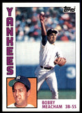 1984 Topps Cards Bobby Meacham Rookie ss New York Yankees #204