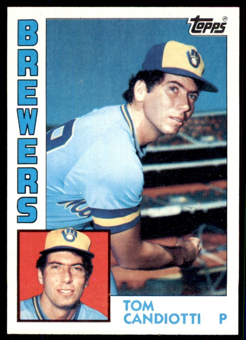 1984 Topps Cards Tom Candiotti Rookie Milwaukee Brewers #262