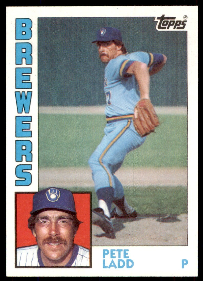 1984 Topps Cards Pete Ladd Milwaukee Brewers #243