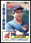 1984 Topps Cards Pat Corrales . Cleveland Indians #141