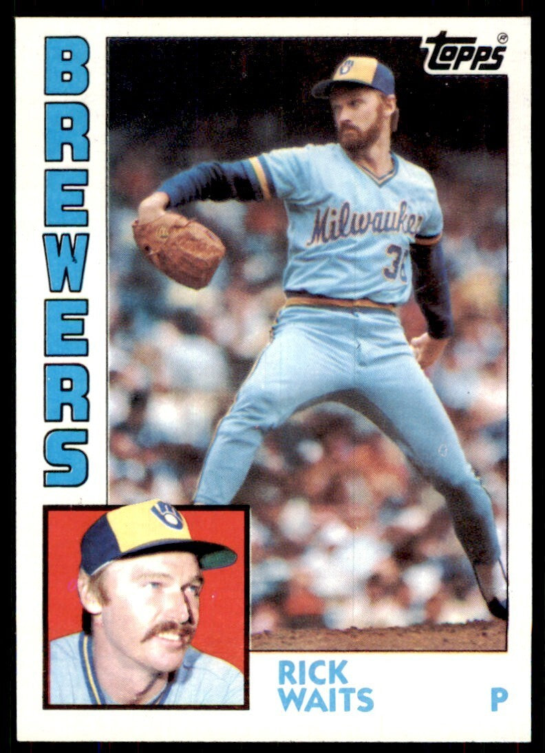 1984 Topps Cards Rick Waits p Milwaukee Brewers #218