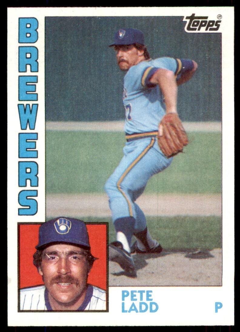 1984 Topps Cards Pete Ladd p Milwaukee Brewers #243