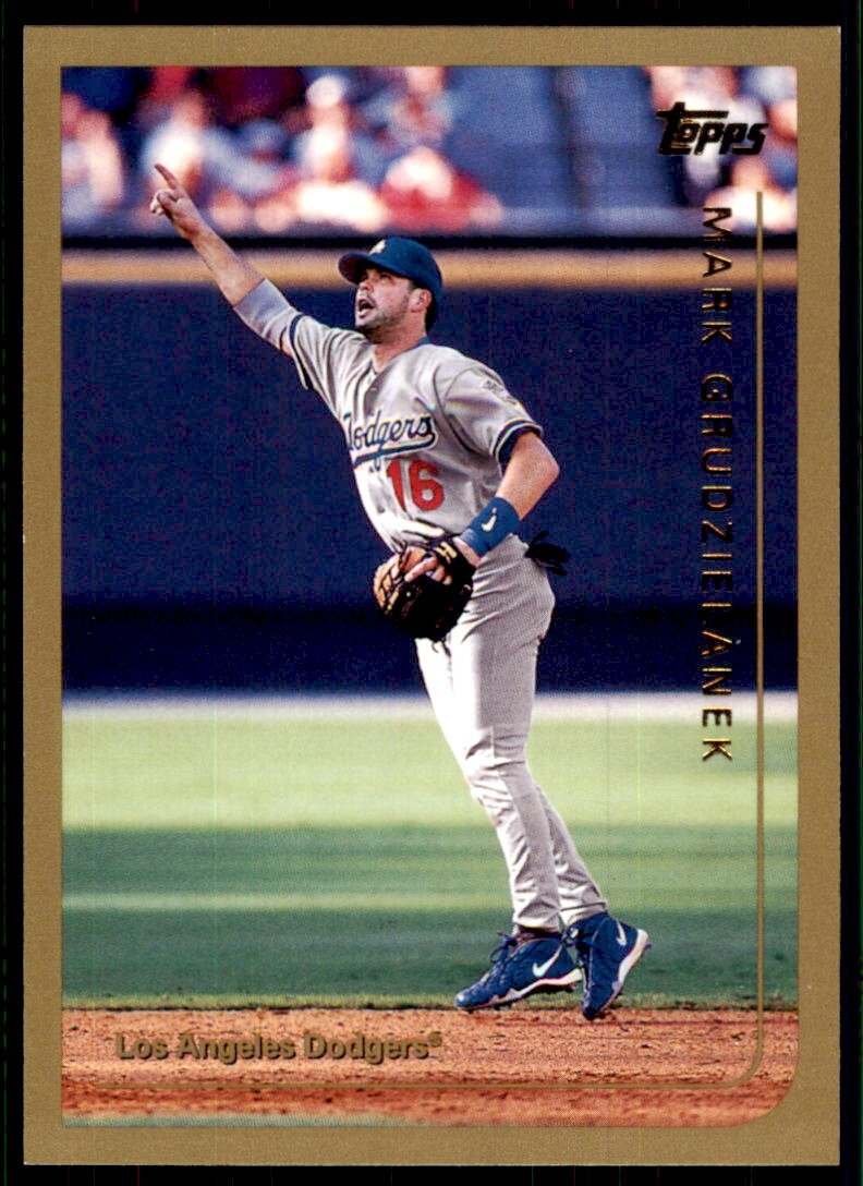 1999 Topps Baseball Card Mark Grudzielanek Los Angeles Dodgers #308