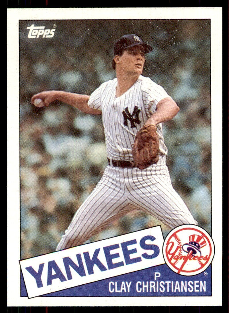 1985 Topps Clay Christiansen Rookie p New York Yankees #211
