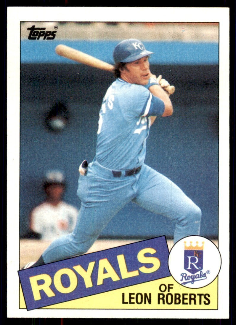 1985 Topps Leon Roberts of Kansas City Royals #217