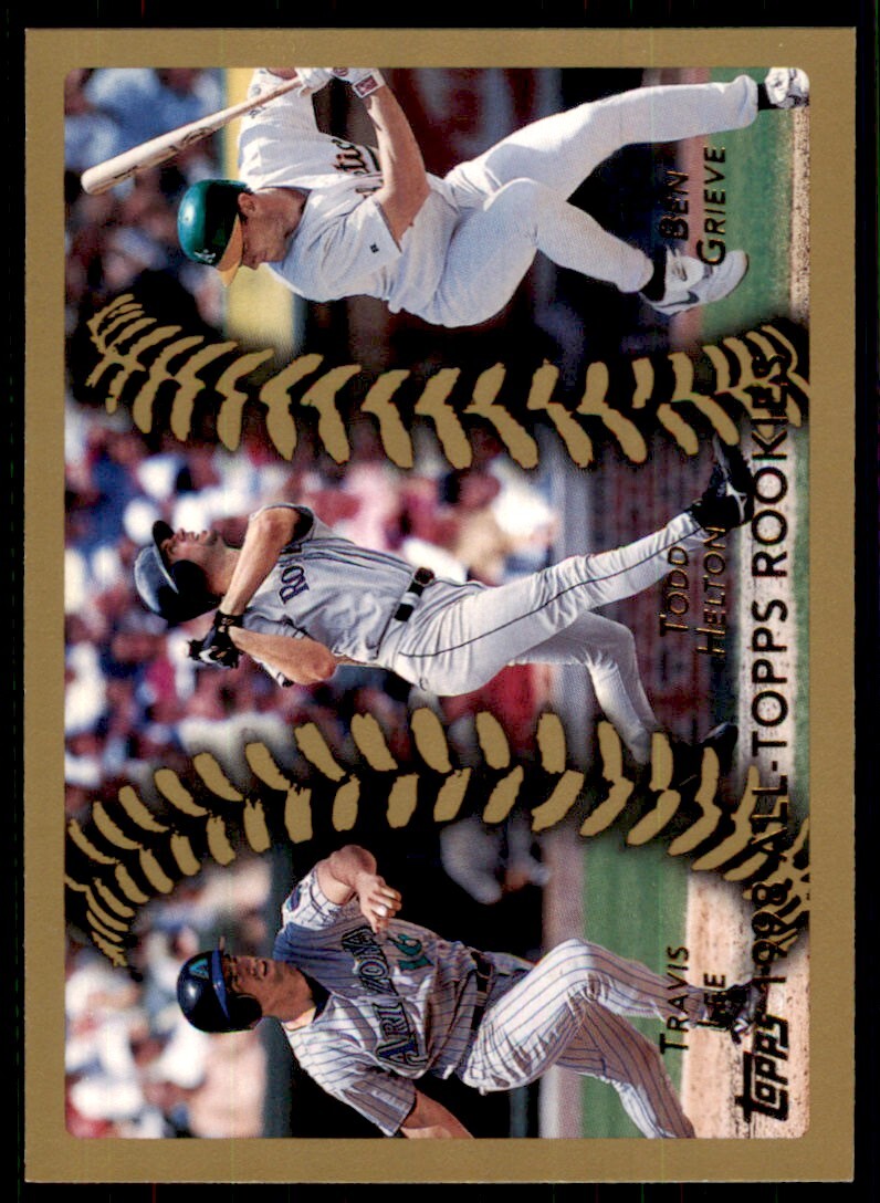 1999 Topps Baseball Card Travis Lee/Todd Helton/Ben Grieve #457