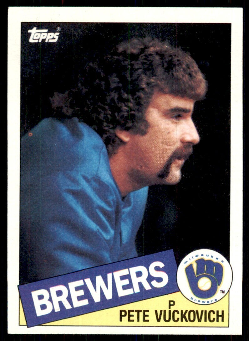 1985 Topps Pete Vuckovich Milwaukee Brewers #254