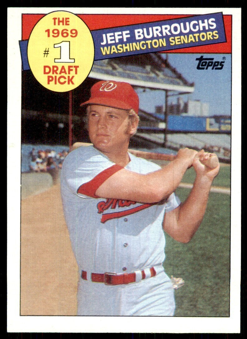 1985 Topps Jeff Burroughs 1969 Draft Pick Washington Senators #272