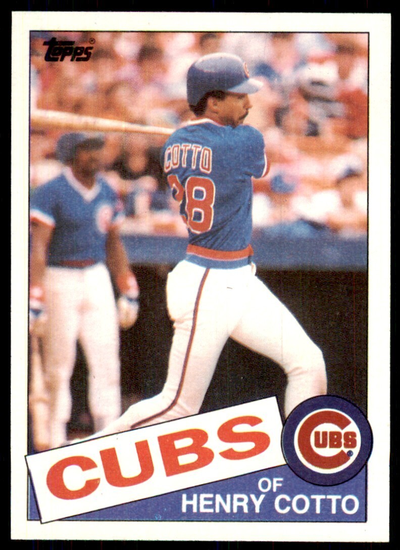 1985 Topps Henry Cotto of Chicago Cubs #267