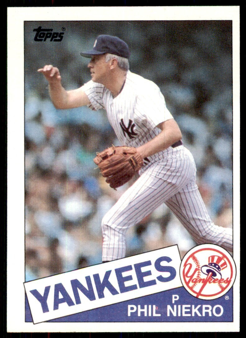 1985 Topps Phil Niekro p New York Yankees #40