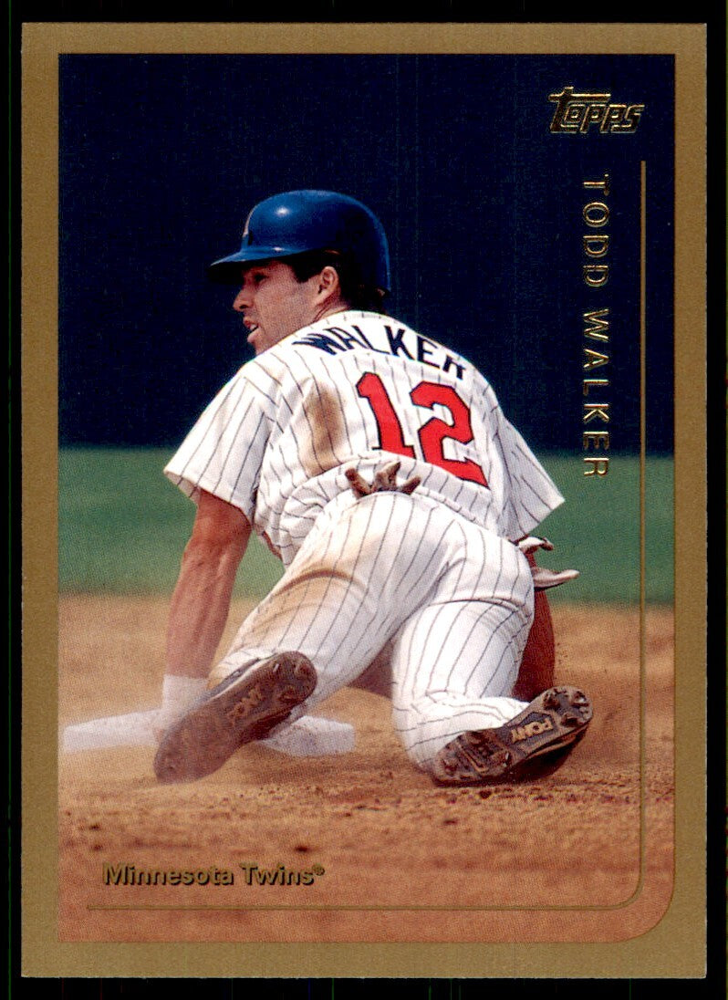 1999 Topps Baseball Card Todd Walker Minnesota Twins #30