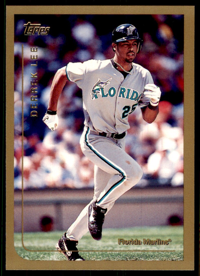 1999 Topps Baseball Card Derrek Lee Florida Marlins #22