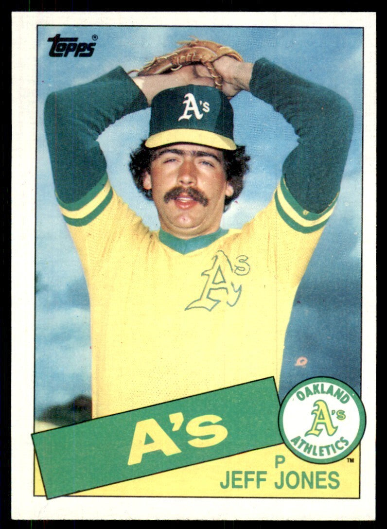 1985 Topps Jeff Jones Oakland Athletics #319