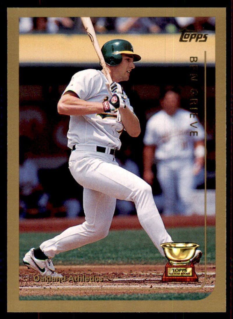 1999 Topps Ben Grieve Baseball Card Oakland Athletics #110