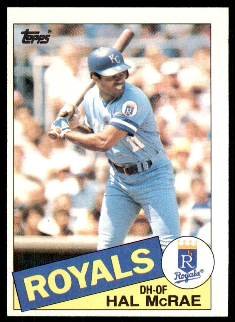1985 Topps Hal McRae Kansas City Royals #773
