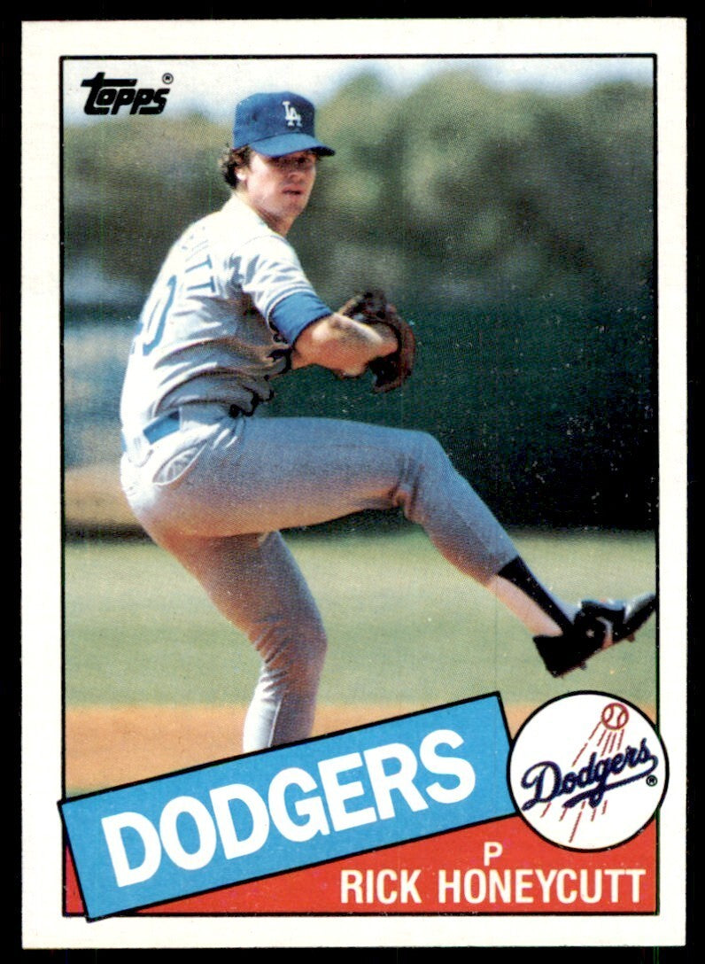 1985 Topps Rick Honeycutt p Los Angeles Dodgers #174