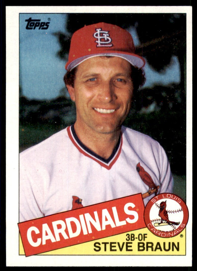1985 Topps Steve Braun St. Louis Cardinals #152