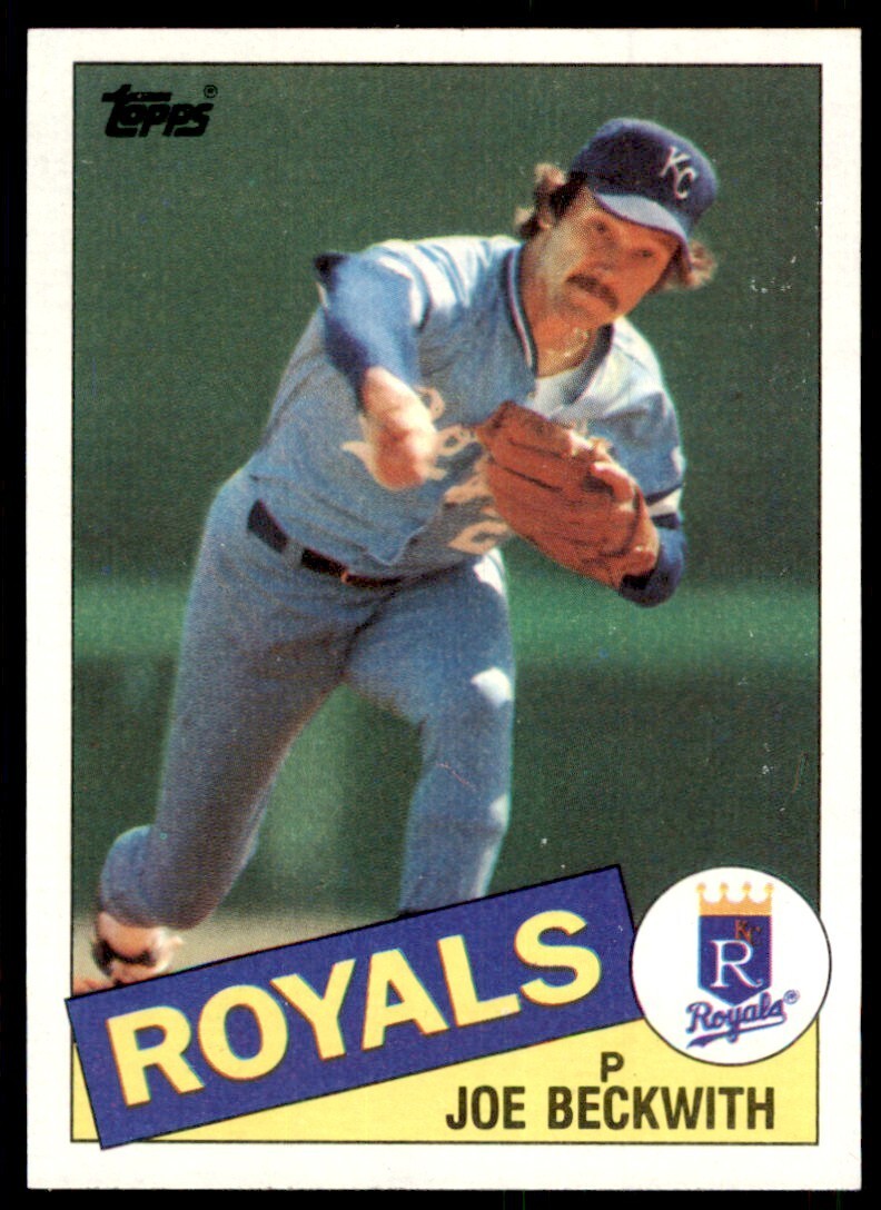 1985 Topps Joe Beckwith Kansas City Royals #77