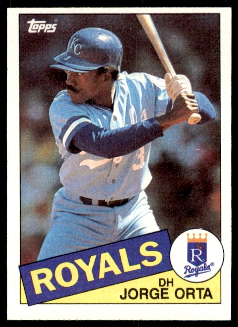 1985 Topps Jorge Orta , Kansas City Royals #164