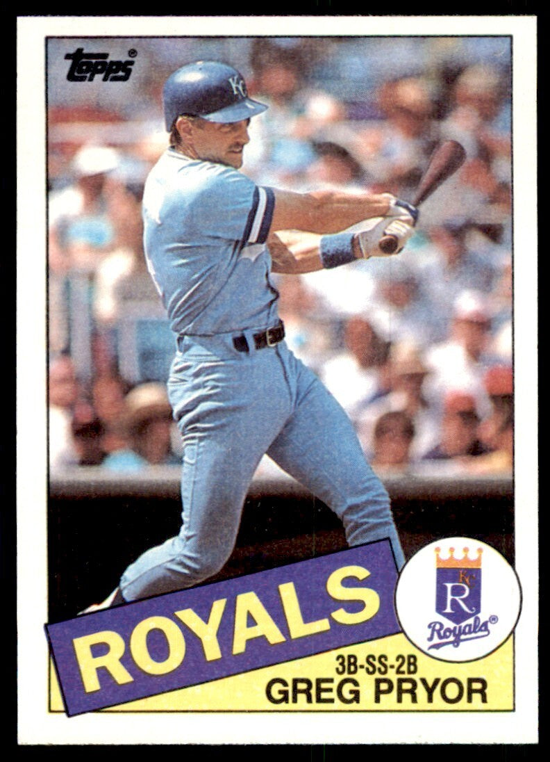 1985 Topps Greg Pryor Kansas City Royals #188