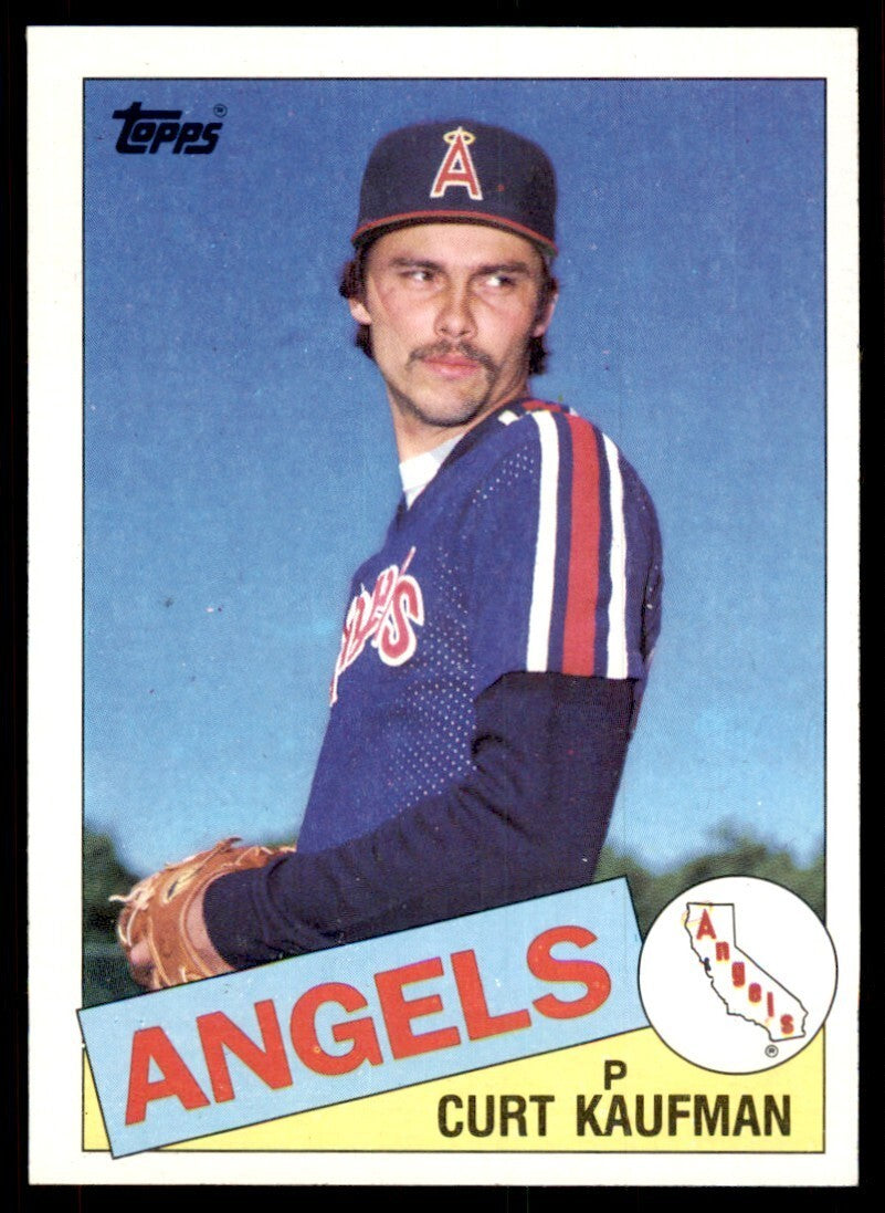 1985 Topps Curt Kaufman Rookie California Angels #61