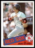 1985 Topps Jackie Gutierrez Rookie ss Boston Red Sox #89