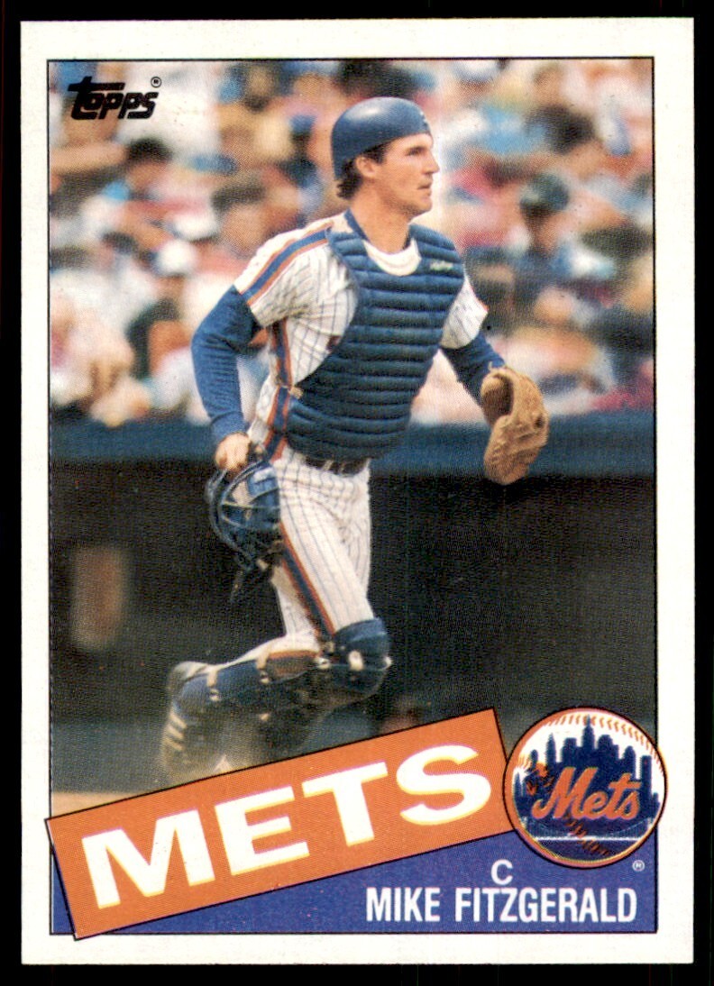 1985 Topps Mike Fitzgerald c New York Mets #104