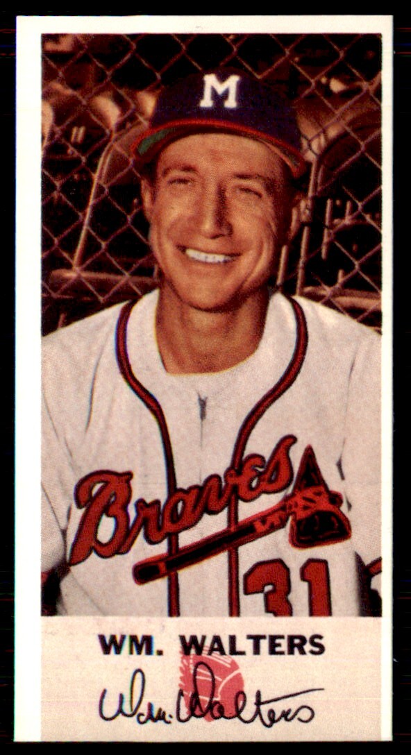 1988 JALFCO Johnson Cookies Reprints Bucky Walters Milwaukee Braves #NNO