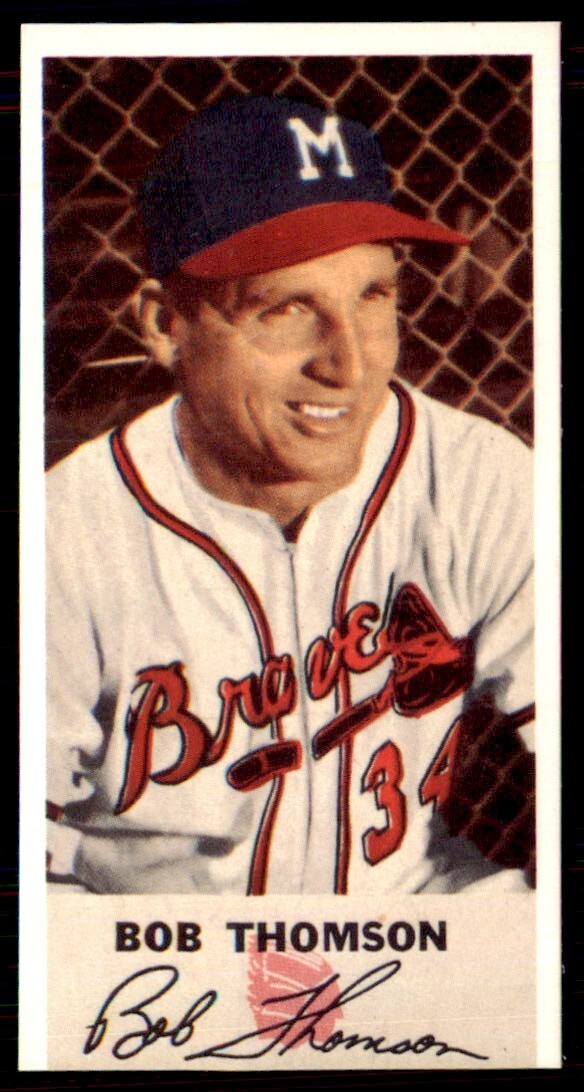 1988 JALFCO Johnson Cookies Reprints Bobby Thompson Milwaukee Braves #34