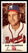 1988 JALFCO 1954 Johnston Cookies Reprints Sammy Calderone Milwaukee Braves #42