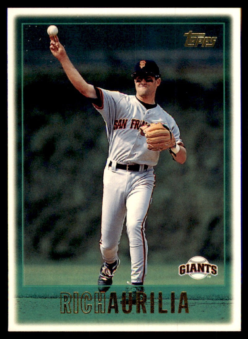 1997 Topps Rich Aurilia Baseball Card San Francisco Giants #396