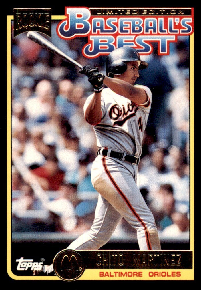 1992 Topps McDonald's Chito Martinez B Baseball Cards #40