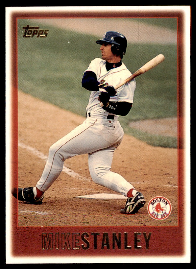 1997 Topps Mike Stanley Baseball Card Boston Red Sox #151