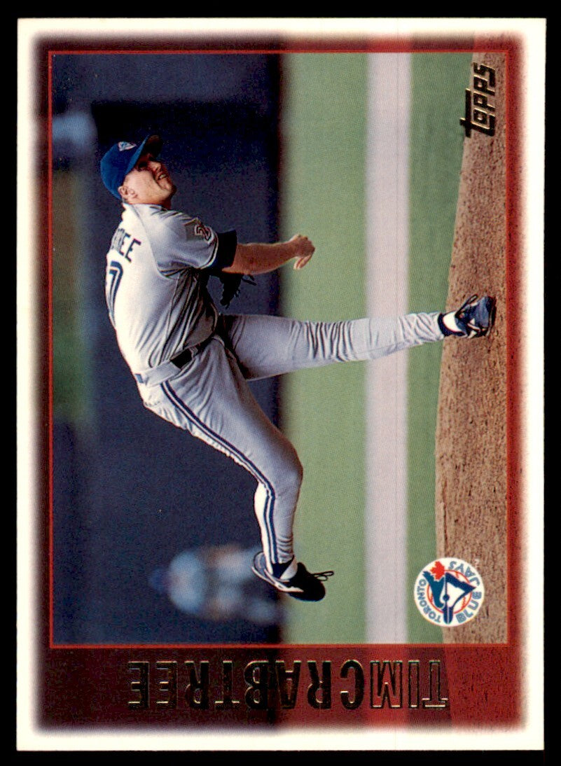 1997 Topps Tim Crabtree Baseball Card Toronto Blue Jays #129