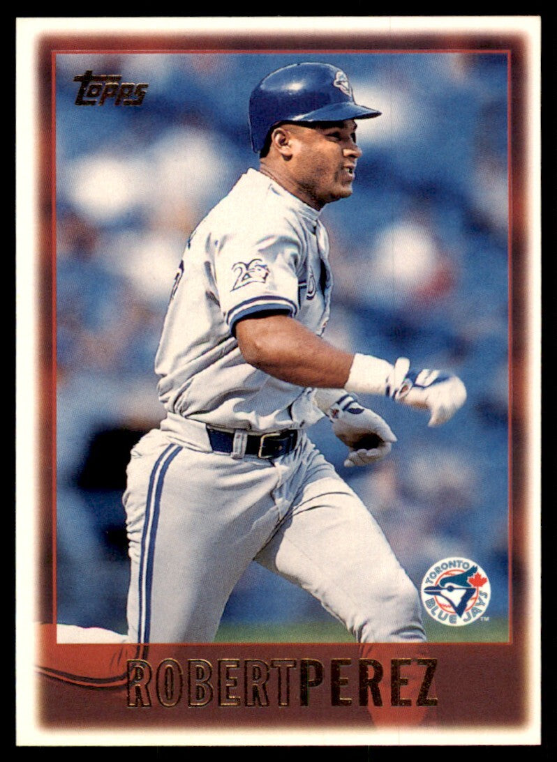 1997 Topps Robert Perez Baseball Card Toronto Blue Jays #72