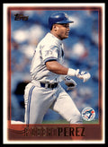 1997 Topps Robert Perez Baseball Card Toronto Blue Jays #72