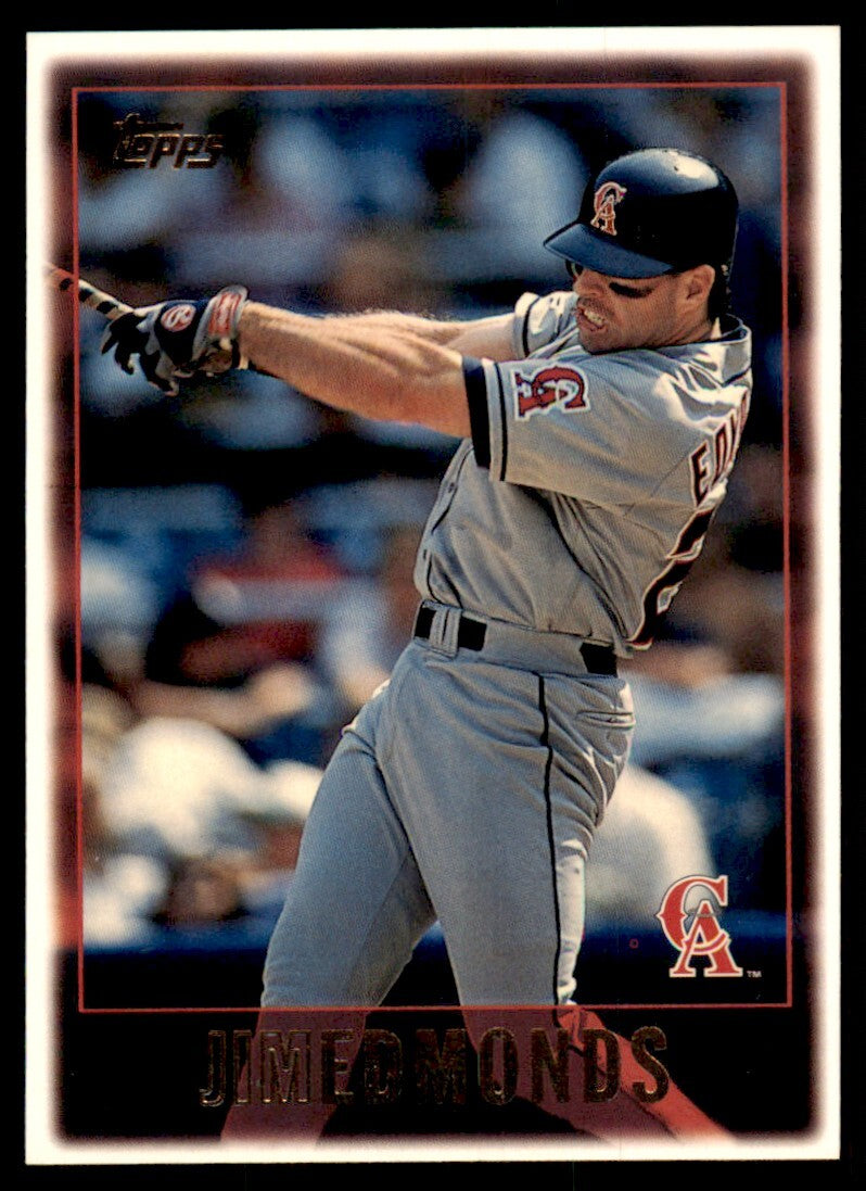 1997 Topps Baseball Card Jim Edmonds California Angels #75