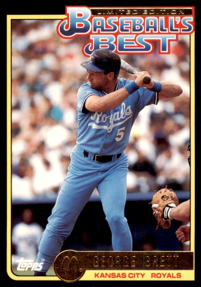 1992 Topps McDonald's George Brett D Baseball Cards #6
