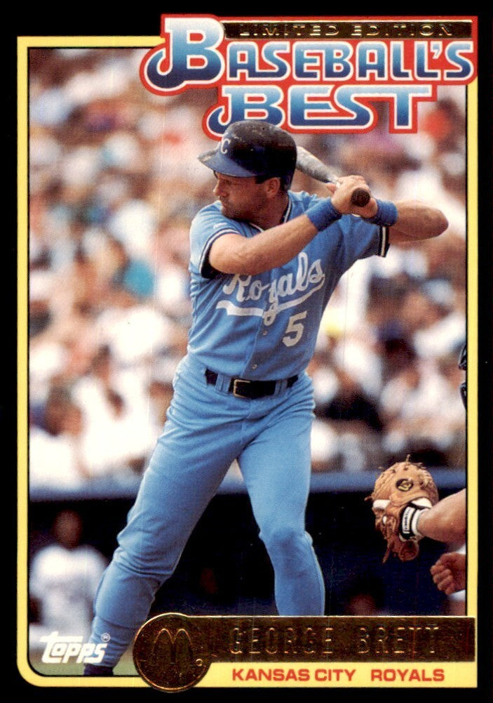 1992 Topps McDonald's George Brett Baseball Cards #6