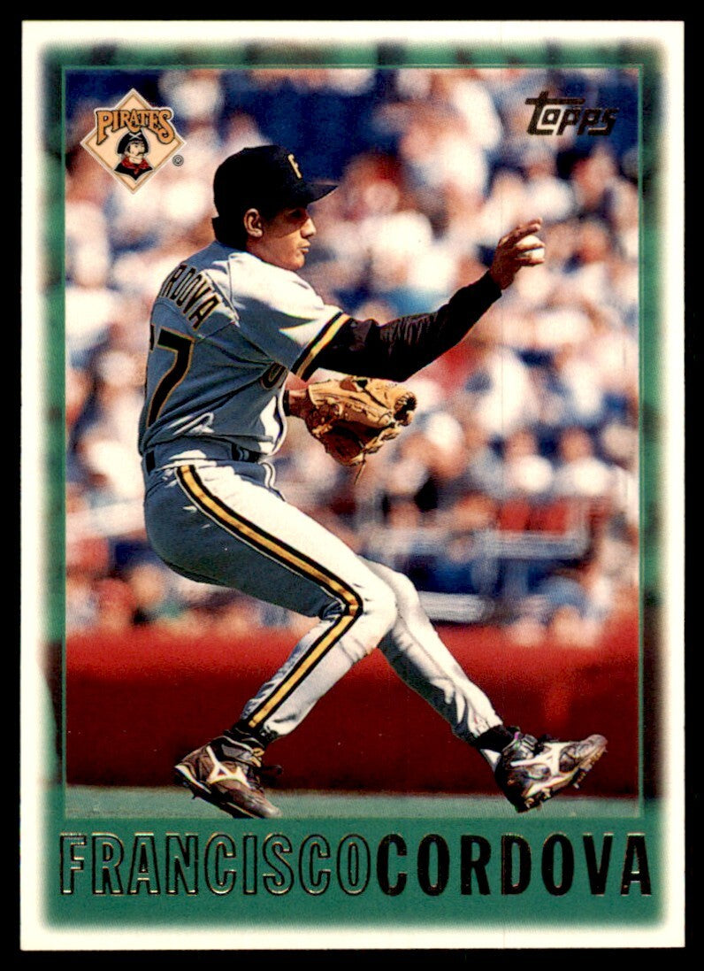 1997 Topps Baseball Card Francisco Cordova Pittsburgh Pirates #118