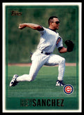 1997 Topps Baseball Card Rey Sanchez Chicago Cubs #179
