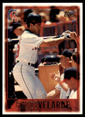 1997 Topps Baseball Card Randy Velarde California Angels #185
